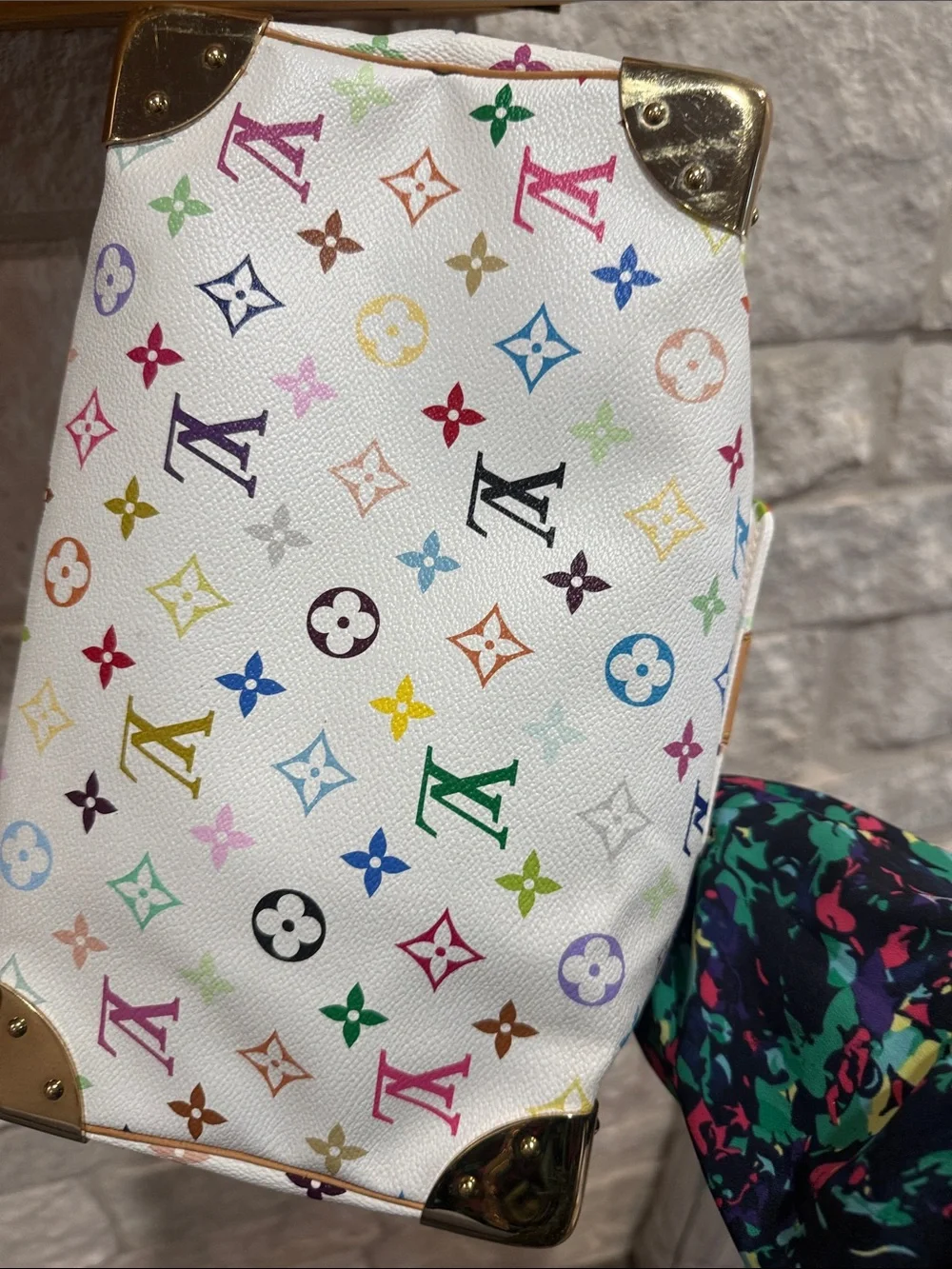 Louis Vuitton White Multicolor Murakami Monogram Speedy 30
